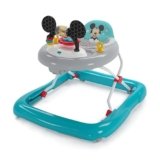 Bright Starts, Disney Baby, Girello multiattività 2 in 1 Topolino – Altezza regolabile e telaio facilmente ripiegabile, 6+ mesi