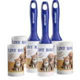Bryzont Extra Sticky Pet Hair Lint Roller, Pet Roller Hair Remover, Lint Rollers for Clothes, Furniture, Couch, Carpet, Dog Cat Hair Removal (666 Sheets)