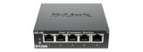 D-Link DES-105 Switch 5 Porte Fast Ethernet, Alloggiamento in Metallo, Nero/Antracite