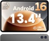 TECLAST T65 Tablet 13.4 Pollici 120Hz Display Tablet Android 16, Doppio SIM 4G LTE+5G WiFi, 2.2GHz Octa-Core, 26GB RAM+128GB ROM(TF 4TB) Widevine L1 1080P/13MP/BT5/GPS/OTG