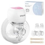 ANWIKE Tiralatte Elettrico 193g – Tiralatte Indossabile Ultraleggero con Display LED, 3 Modalità 9 Livelli, Silenzioso