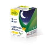 Melatonina Act + Forte 5 Complex, Integratore Alimentare Potenziato dal + 5 Complex a Base di Melatonina e Valeriana 45mg, 1 Confezione da 60 Compresse