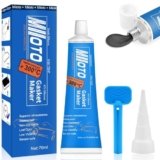 Miioto Silicone Alte Temperature, Sigillante per Motori, Pasta Guarnizione Motore, Siliconico Sigillante Motore Alte Temperature,Resistente Assorbi Vibrazioni, Facile Rimozione-70ML (Nero-1)