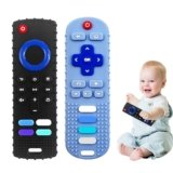 Silicone Baby Teething Toys, Teething Toys for Babies 3 6 18 24 Months, Baby Silicone Chew Toys,Remote Control Shape Teething Toys,BPA Free