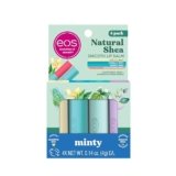 eos Natural Shea Minty Lip Balm Variety Pack – Artic, Vanilla, Sweet and Eucalyptus Mint, All-Day Moisture Lip Balm Gift Set, 0.14 oz, 4-Pack