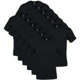 Gildan Men’s Crew T-Shirts, Multipack, Style G1100, Black (12-Pack), Large