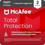 McAfee Total Protection – 2 più 1 Dispositiv aggiuntivo 2026 | Antivirus, VPN gestore delle password, software di sicurezza,| Abbonamento di 1 anno con rinnovo automatico, Scarica