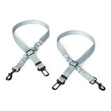 Amazon Basics – Cintura di Sicurezza Regolabile per Cani, Cintura: 67 cm, Ciotola: 13 cm x 5,5 cm/1,5 cm, Nero/Blu/Arancione