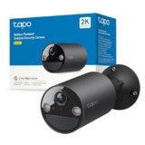 Tapo C411 Telecamera WiFi Esterno/Interno Senza Fili, 2K 3MP, Batteria durata fino a 180 Giorni dopo una Singola Carica, Visione Notturna a Colori, Allarme Con Rilevamento del Movimento, IP65