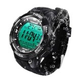 10 ATM Resistente all’acqua Digitale Sportivo Orologio Polso Sveglia, Cronometro, Timer, Dual Tempo