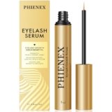 PHIENEX 2026 New Version Siero per ciglia, per una crescita rapida e ciglia più lunghe, folte e voluminose, con il Complesso di Peptidi Botanici US DermaCraft Labs – 3ml (Metallico)