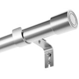 Bastone Tenda Bastoni Tende Per Interni Bastone Tende Bastoni Per Tende Moderni Con Terminali Rotondi e Staffa Per Camera Da Letto e Soggiorno Finestre Argento 84-176CM