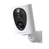 virtavo 2K Telecamera WiFi Esterno/Interno Senza Fili a Batteria, Visione Notturna a Colori Starlight, Videocamera Allarme, Rilevamento PIR, Audio Bidirezionale, SD/Cloud, VF1