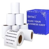 LENVII 50mm x 80mm Etichette Adesive Termiche,2 x 3.15 pollici Etichette Termiche,Impermeabile/Resistente all’attrito Per le Stampanti Di etichette Portatili e Desktop(1 rotolo 80 pezzi / 8 rotoli)