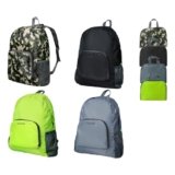GCSOAR Hiking Backpack 4 packs, Backpack for Women and Men Outdoor Backpacks, Foldable, Camou, Green, Black, Grey, 20l/0.26lb