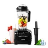 Kitchen in the box Frullatore Professionale, 1500W 2L Senza BPA Frullatore Elettrico, Regolazione Velocità, Frulla Ghiaccio, Smoothie e Frappè (Nero)