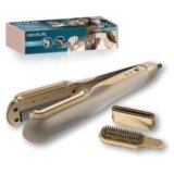 Cecotec Piastra per capelli con aria AirLisse 2in1 ForceDry Champagne. 1000 W, flusso d’aria 19,7 m/s, 2 teste magnetiche, senza crespo, funzione plasma, motore brushless, 4 temperature e 2 velocità