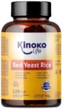 Lievito di Riso Rosso Fermentato (Monascus purpureus) con Coenzima Q10 30 mg, con Policosanolo e Aglio Nero, 120 Capsule Vegan, Senza Magnesio Stearato