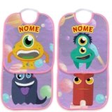 Set Asilo personalizzato con nome. A scelta bavaglini con elastico o asciugamano o sacca con nome