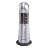 COSPRO Electric Grinder with Qi-Wireless Charging Base | Kitchen Gift | Rechargeable Automatic Spice Mill | Stainless Steel | One Hand Button Use | Adjustable Coarseness | Easy Clean