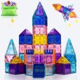 Xekel Costruzioni Magnetiche per Bambini 40 Pezzi, Magneti Bambini con Potenti Magneti, Magnetic Tiles Educative, Costruzioni per Bambini 3+ Anni, Regalo Creativo