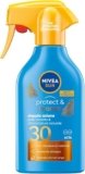 NIVEA SUN Maxi Crema Solare Spray Protect & Bronze FP 30 270 ml, Crema solare 30 per un’abbronzatura Dorata, Intensa e Uniforme, Protezione Solare 30 in Pratico Flacone in Spray