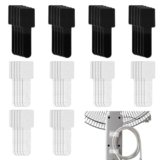 VONJUMA 50 Pcs Fascette Fermacavi Da Mettere Sotto La Scrivania Autoadesive Con Gancio E Anello Organizer Per Cavi Per Tv Pc Laptop Ethernet Desktop Colore Piccole