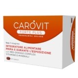 Carovit Forte Plus, Programma Solare, 60 Capsule, Integratore Abbronzatura per Prima e Durante l’Esposizione al Sole, con Vitamine E C B2