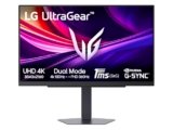 LG UltraGear 27G810A Monitor Gaming 27″ UHD 4K 180Hz / FHD 360Hz, IPS 1ms (GtG), G-Sync Compatible, AMD FreeSync Premium, VRR, HDR 400, HDMI 2.1, DP, Hub USB, AUX, Stand regolabile, Nero
