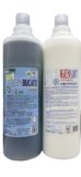HOME PRO Kit Lavaggio Professionale Completo Igiensoft Ammorbidente Igien Bucato Detersivo Lavatrice Igienizzante Ipoallergenico Profumato Concentrato 1+1l