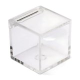 Debora Carlucci Scatolina Portaconfetti in Plexiglass Acrilico Cubo Trasparente 8x8x8 cm Scatole Porta Confetti per Bomboniera,Comunione,Lauree,Matrimonio,Battesimo,Nascita con Coperchio (15)