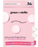 grace & stella Award Winning Pore Strip – Pimple Patches for Face – Hydrocolloid Acne Patches for Shrinking Zits, Breakouts – Spot Stickers – Dermatologist-Tested, Vegan (Invisible, 36 Count)