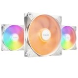 be quiet! Light Wings LX 140mm PWM high-speed White Triple Pack, 3 ventole incluse, mozzo illuminato, tanti colori e modalità, pale ottimizzate per elevata pressione statica, collegamento a cascata