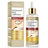 Siero Esfoliante al Riso 100ml, Siero Coreano Esfoliante al Riso, Peeling Viso Delicato,Scrub Viso Anti Punti Neri Rimozione, Riduce Pori, Idratante e Illuminante,Rimuove Cellule Morte,pelli sensibili