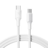 VOLTME Cavo USB C 100W PD 5A TPE, Cavo USB Type-C ricarica rapida 2.0M / 6.56ft Bianco, Cavo di ricarica rapida QC PD 3.0 tipo C per iphone 15/16 Pro/Max MacBook Pro iPad Pro Galaxy S23 Pixel