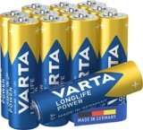 Varta – Batteria alcalina – AA x 8+4 Free – Longlife Power (LR6) [la confezione può variare]