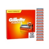 Gillette Fusion5 12 Lamette di Ricambio per Rasoio, Con Striscia lubrificante per una Scorrevolezza Fluida e 5 Lame per una Rasatura Profonda e Duratura, Lamette Rasoio Barba Gillette