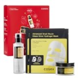 COSRX Snail Mucin Limited Holiday Gift Set with Snail Mucin Repairing Serum, Moisturizer & Collagen Face Mask, Korean Skin Care Set, Stocking stuffers, Gifts for Women, Amazon Exclusive