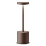 SLSMD Lampada da tavolo senza fili LED Ricaricabile Dimmerabile 5000mAh 3 Modalità di Luce USB-C Lampada da tavolo Uso Interno/Esterno (Ruggine)