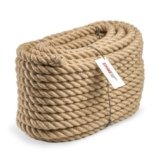 Seilwerk STANKE 5 m Corda di juta da 8 mm in fibra naturale intercciata