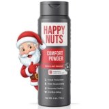 HAPPY NUTS Comfort Powder Deodorant For Men: Anti-Chafing Sweat Defense, Odor Control, Aluminum-Free, Perfect Stocking Stuffer Gift for Men’s Private Parts 4 oz (1 Pack), Original Scent
