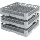 MORLEOS set cestelli lavastoviglie 50×50 cm, 2 cestelli piatti con 64 supporti + 1 cestello posate fine, scolapiatti professionale horeca lavastoviglie industriale