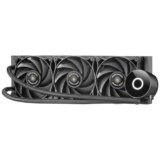 Mars Gaming ML-PRO360, Raffreddatore a Liquido Professionale CPU, TDP 600W, 3x Ventole FDB Ultra-silenziose, Pompa Opti-Chamber con Anello di Illuminazione Bianca, Multisocket Universale, Nero