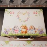PETTI Artigiani Italiani – Coprifornello Pasquale, Coprifuochi in Stampa Digitale Rabbit, 100% Made in Italy | Eleganza e Protezione per la Cucina di Pasqua