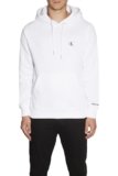 Calvin Klein Uomo Felpa Ck Essential con Cappuccio, Bianco (Bright White), S