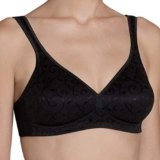 Triumph Donna Elegant Cotton N, Bra, BLACK, 4E
