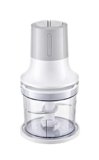 Melchioni Family | Tritatutto Elettrico BLADE, con 2 Velocità, 260W, 4 Lame in Acciaio, Salvaspazio, Bicchiere Contenitore da 500 ml, Base Antiscivolo