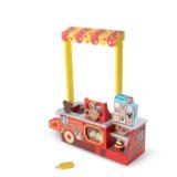 Melissa & Doug Disney Snacks & Popcorn Wooden Pretend Play Food Counter – 33 Pieces – FSC-Certified Materials
