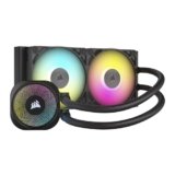 CORSAIR iCUE LINK TITAN 240 RX RGB Raffreddatore CPU a Liquido – 240mm AIO – 2x RX120 Ventole RGB Incluse – Adatto a Intel LGA 1851/1700, AMD AM5/AM4 – Hub di Sistema iCUE LINK Incluso – Nero