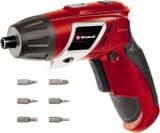 Einhell TC-SD 3,6 Li Avvitatore A Batteria (3,6 V, 1,3 Ah, Li-Ion, Giri Al Min. 200, Torsione 3 Nm, Luce LED, Attacco Esagonale Magnetico, Incl. 6 Inserti, Caricabatteria)